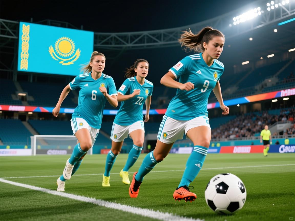 哈萨克斯坦女足豪取三分，领跑